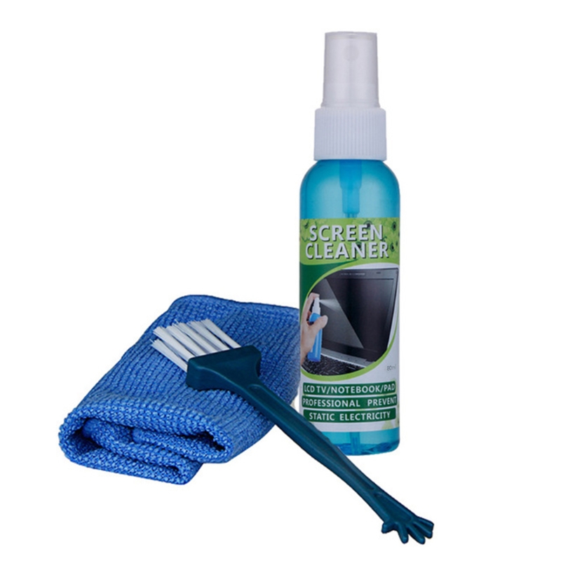 Screen Cleaning Kit - 1ชุดแปรงเสื้อผ้าของเหลวคุณภาพสูงจออุปกรณ์ทำความสะอาดกล้องสำหรับทีวีจอแอลซีดีแผ่นโทรศัพท์แท็บเล็ตแล็ปท็อปคอมพิวเตอร์เลนส์กล้องถ่า