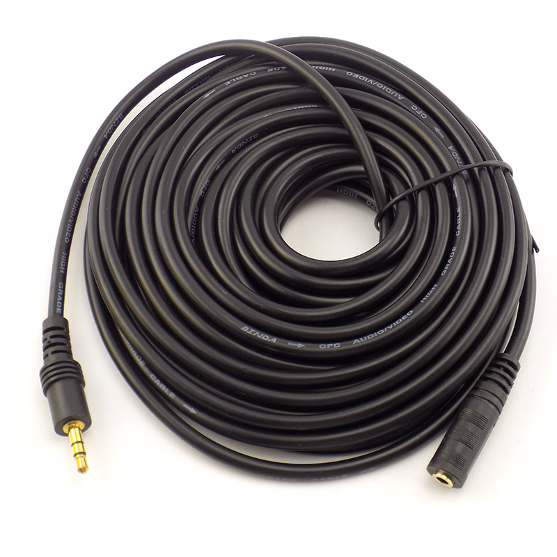 Laptop Accessories Headphones - 1.5/3/5/10M 3.5 มม.สเตอริโอชายหญิงสายต่อสายสัญญาณเสียงสําหรับหูฟังทีวีคอมพิวเตอร์แล็ปท็อป MP3/MP4 หูฟัง E3