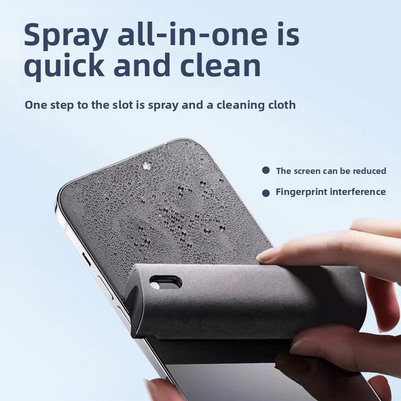 Screen Cleaning Kit - 2 in 1 สเปรย์ทําความสะอาดเช็ดสําหรับโทรศัพท์หน้าจอแท็บเล็ตรถชุดทําความสะอาดหน้าจอสัมผัสพร้อมผ้าไมโครไฟเบอร์ปลอดภัยที่มีประสิทธิภาพ