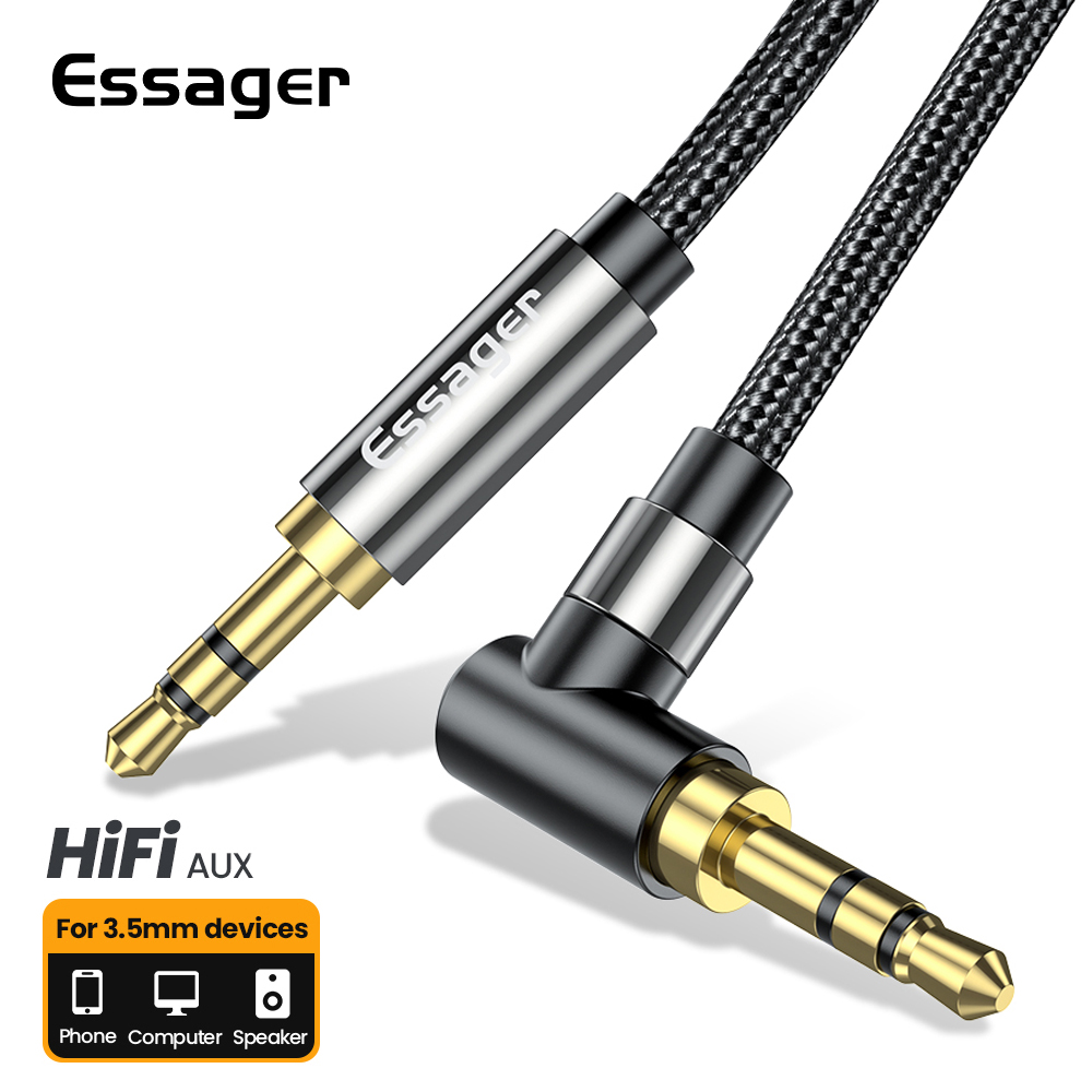 Laptop Accessories Headphones - Essager Aux สาย 3.5 มม.แจ็คอะแดปเตอร์เสียงชาย 3.5