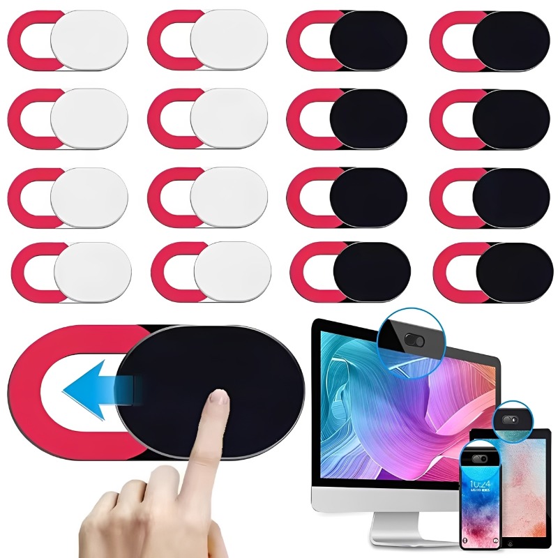 Laptop Accessories Aesthetic - 1/5/10PCS ฝาครอบกล้องแล็ปท็อปแบบบางพิเศษ สติ๊กเกอร์ปิดกล้องเว็บแคมเพื่อความเป็นส่วนตัว สำหรับ iPhone iPad