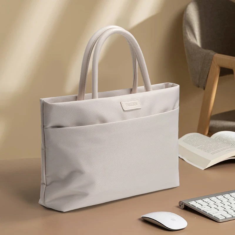 Laptop Accessories Women - กระเป๋าถือแล็ปท็อปสำหรับผู้หญิง น้ำหนักเบา กันน้ำ ความจุขนาดใหญ่ สไตล์เรียบง่ายทันสมัย เหมาะสำหรับใช้ในออฟฟิศ