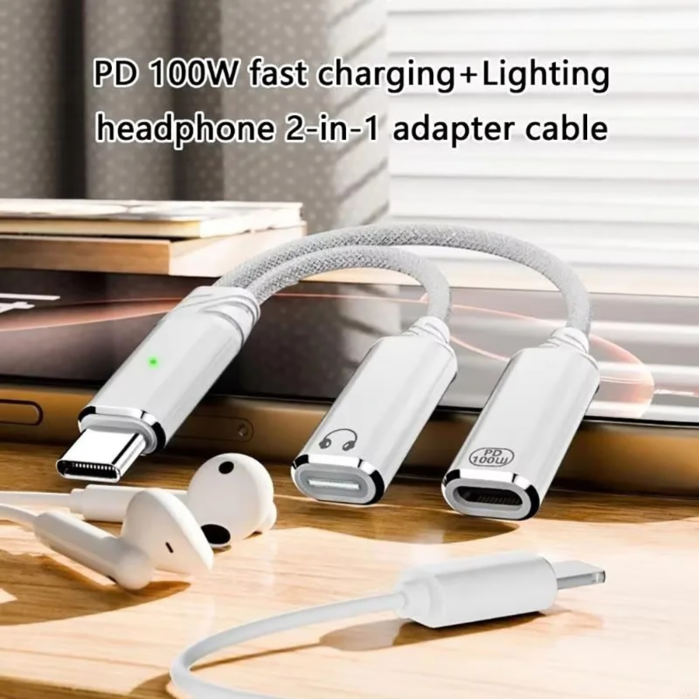 ตัวแยก USB C 2 ใน 1 แจ็คหูฟังอ - Laptop Accessories Headphones บทวิจารณ์และราคา