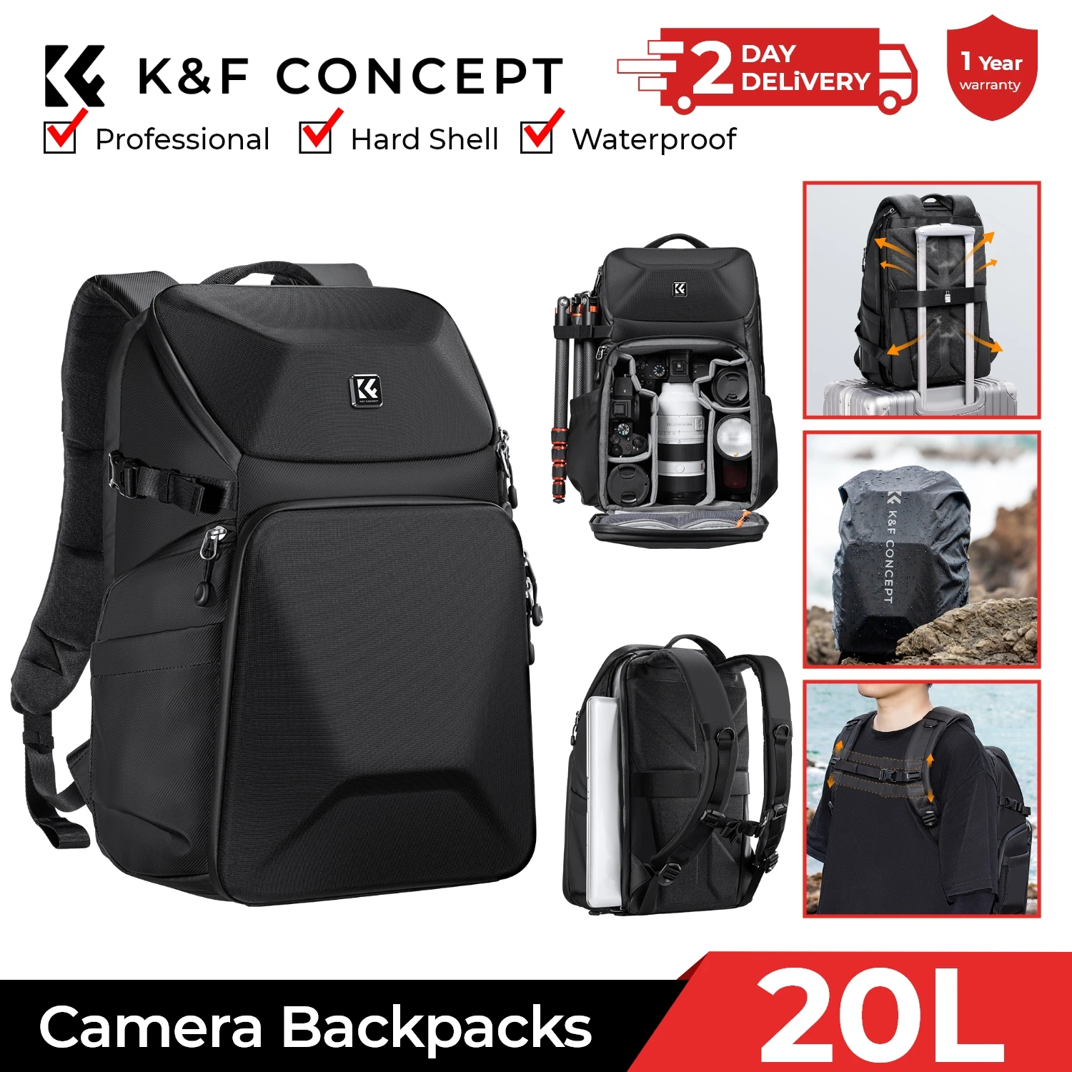 กระเป๋าเป้สะพายหลังสำหรับกล้อง - Laptop Accessories Box บทวิจารณ์และราคา