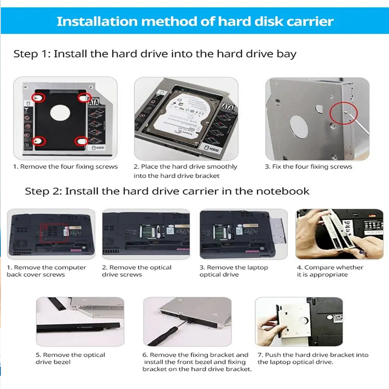 HDD SSD แคดดี้อะแดปเตอร์ SATA  - Laptop Accessories Organizer บทวิจารณ์และราคา