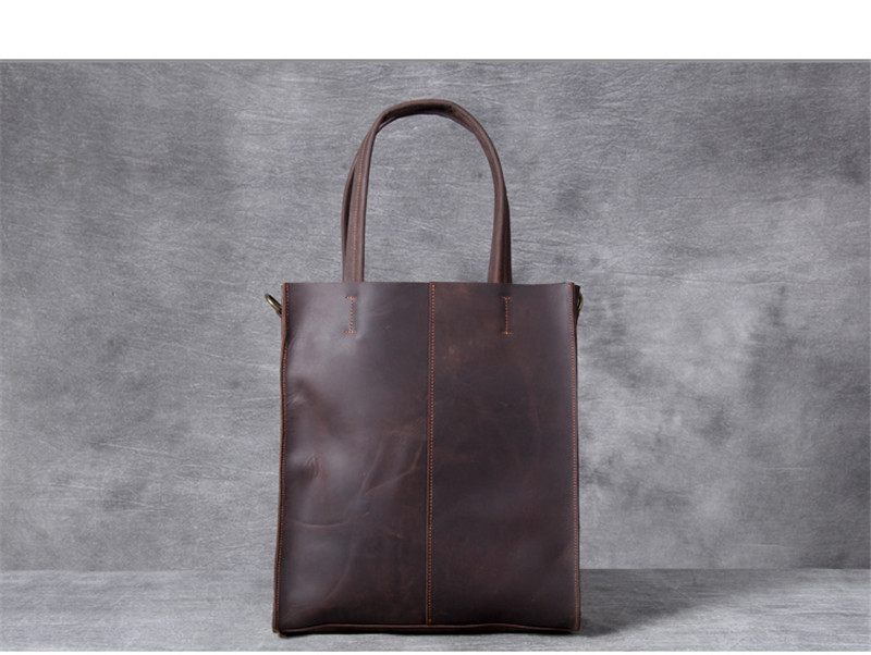 Vintage ของแท้หนังผู้ชาย Tote  - Laptop Accessories Box บทวิจารณ์และราคา