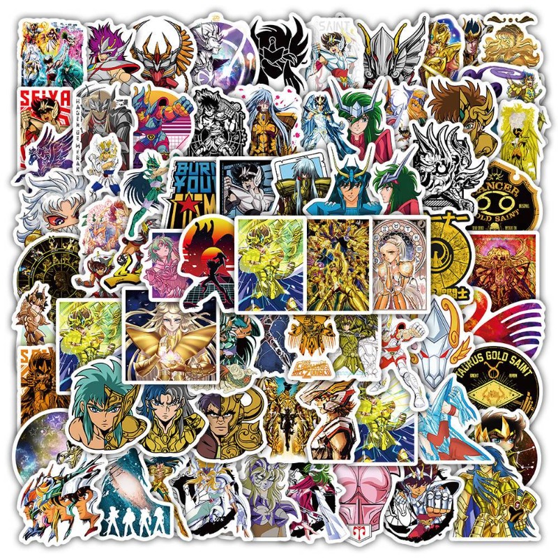 101 ชิ้นเซนต์เซย่าอะนิเมะสติกเ - Laptop Accessories Toy บทวิจารณ์และราคา