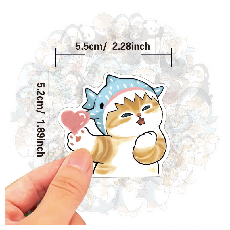 สติกเกอร์น่ารัก Mofusand สำหรั - Laptop Accessories Aesthetic บทวิจารณ์และราคา