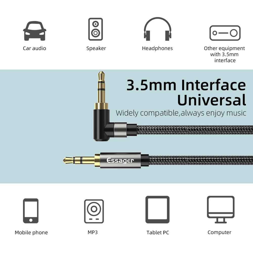 Essager Aux สาย 3.5 มม.แจ็คอะแ - Laptop Accessories Headphones บทวิจารณ์และราคา