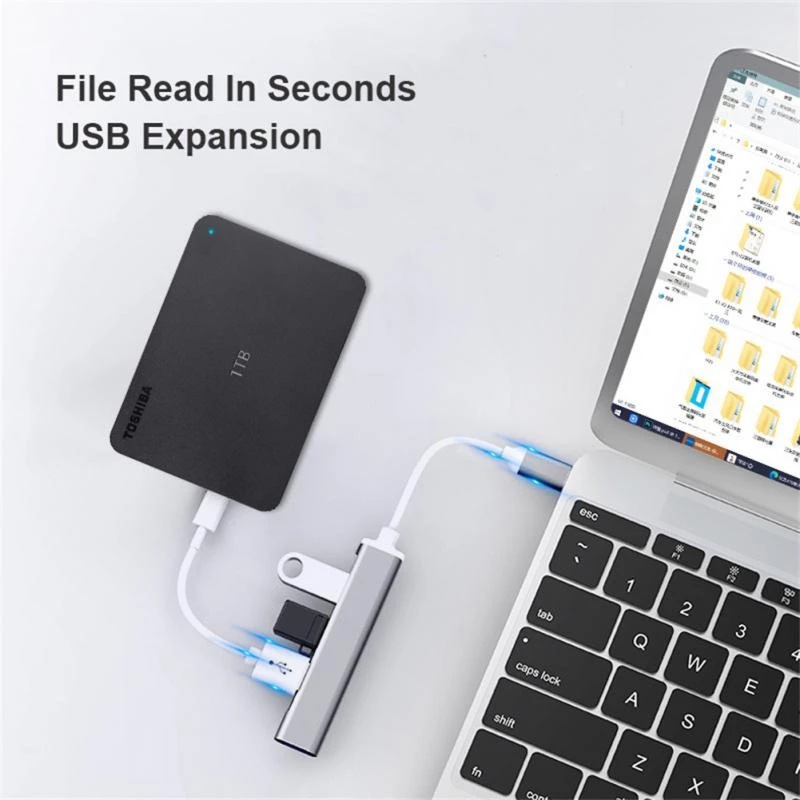 ฮับขยายพอร์ต Type-C 4-in-1 ฮับ - Laptop Accessories Hub บทวิจารณ์และราคา