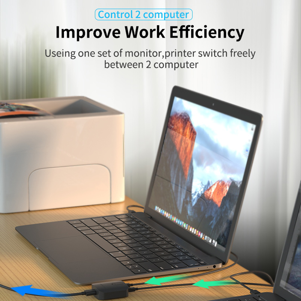 2X1กล่องสวิตช์ KVM ตัวเลือกสวิ - Laptop Accessories Toy บทวิจารณ์และราคา