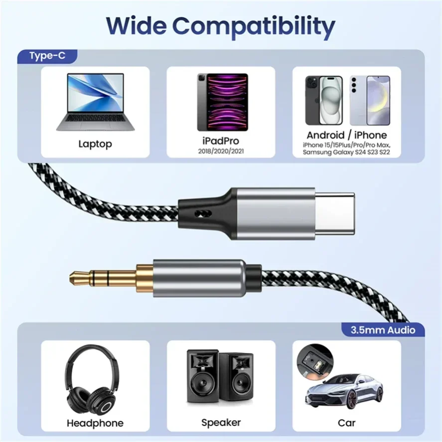สายเคเบิล Type-C ยาว 1.5 เมตร  - Laptop Accessories Headphones บทวิจารณ์และราคา