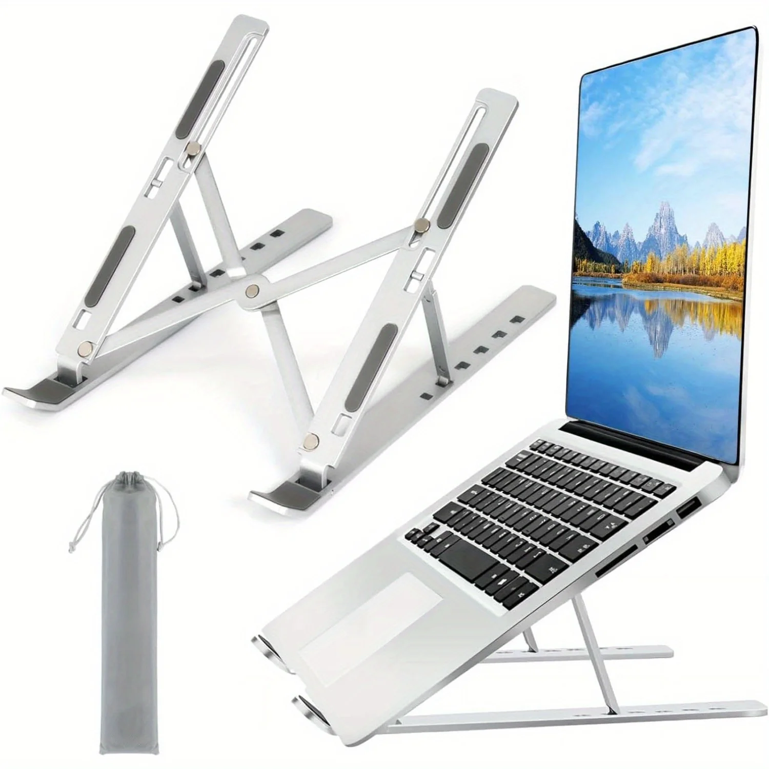 ขาตั้งแล็ปท็อปอะลูมิเนียมแบบปร - Laptop Accessories Organizer บทวิจารณ์และราคา