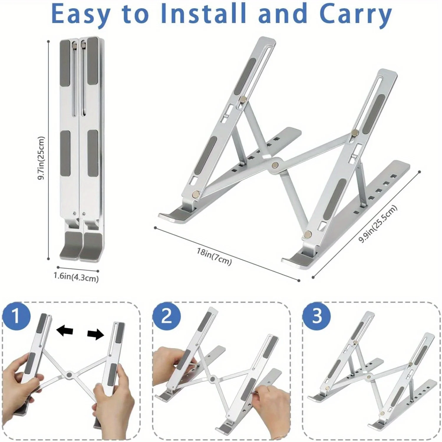 ขาตั้งแล็ปท็อปอะลูมิเนียมแบบปร - Laptop Accessories Organizer บทวิจารณ์และราคา