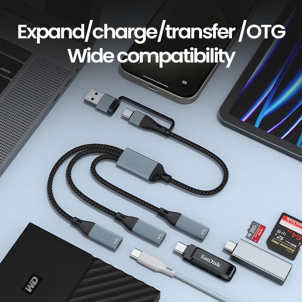 Olaf Hub USB Type C ถึง 3 พอร์ - Laptop Accessories Hub บทวิจารณ์และราคา