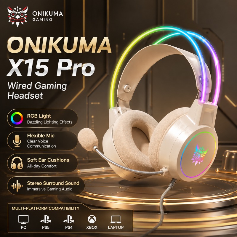 หูฟังเกมมิ่ง ONIKUMA X15 Pro แ - Laptop Accessories Headphones บทวิจารณ์และราคา