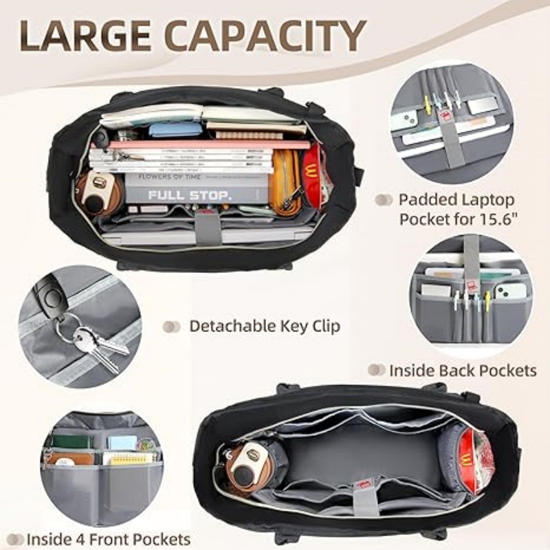 กระเป๋าทำงานความจุขนาดใหญ่สำหร - Laptop Accessories Box บทวิจารณ์และราคา