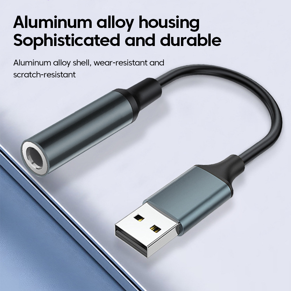 อะแดปเตอร์เสียง USB เป็น 3.5 ม - Laptop Accessories Headphones บทวิจารณ์และราคา