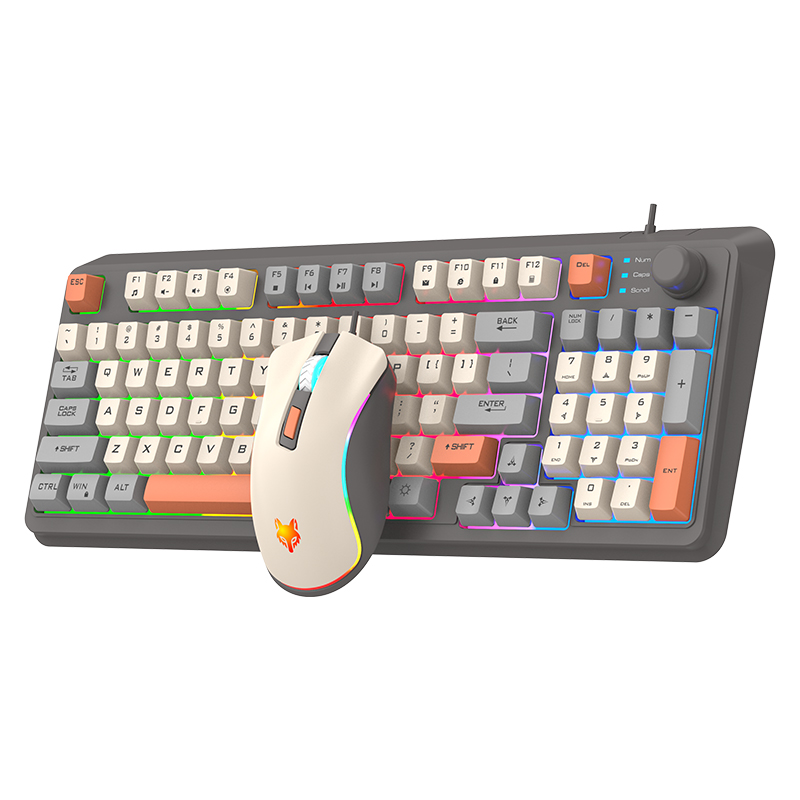 K820 USB เกมคีย์บอร์ดเมาส์ชุด  - Laptop Accessories Women บทวิจารณ์และราคา