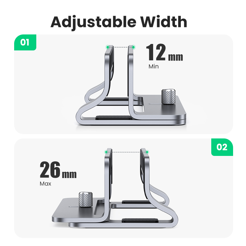 แท่นวางแล็ปท็อปแนวตั้งแบบพับได - Laptop Accessories Organizer บทวิจารณ์และราคา