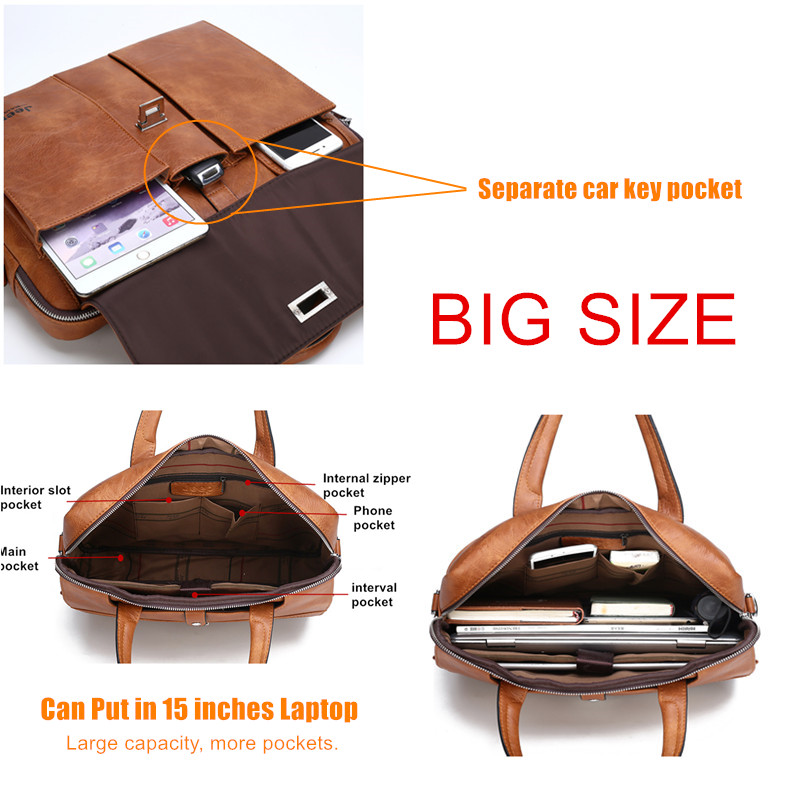 กระเป๋าเอกสารหนังสำหรับผู้ชาย  - Laptop Accessories Box บทวิจารณ์และราคา