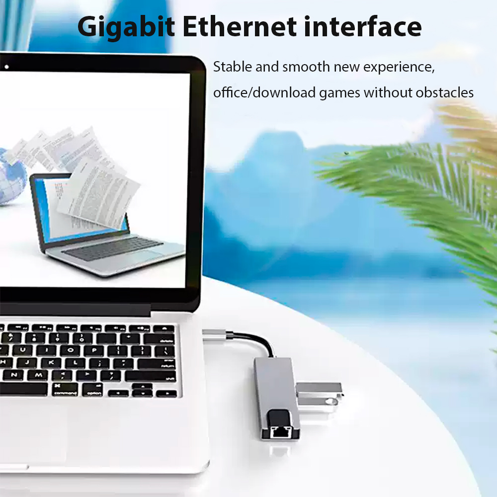 HUB USB Type C 3.0 อะแดปเตอร์ร - Laptop Accessories Hub บทวิจารณ์และราคา